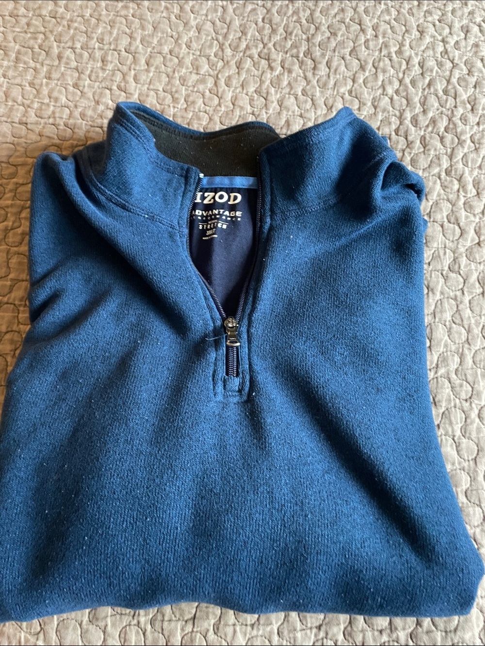 Izod Men's Navy Half-Zip Sweater